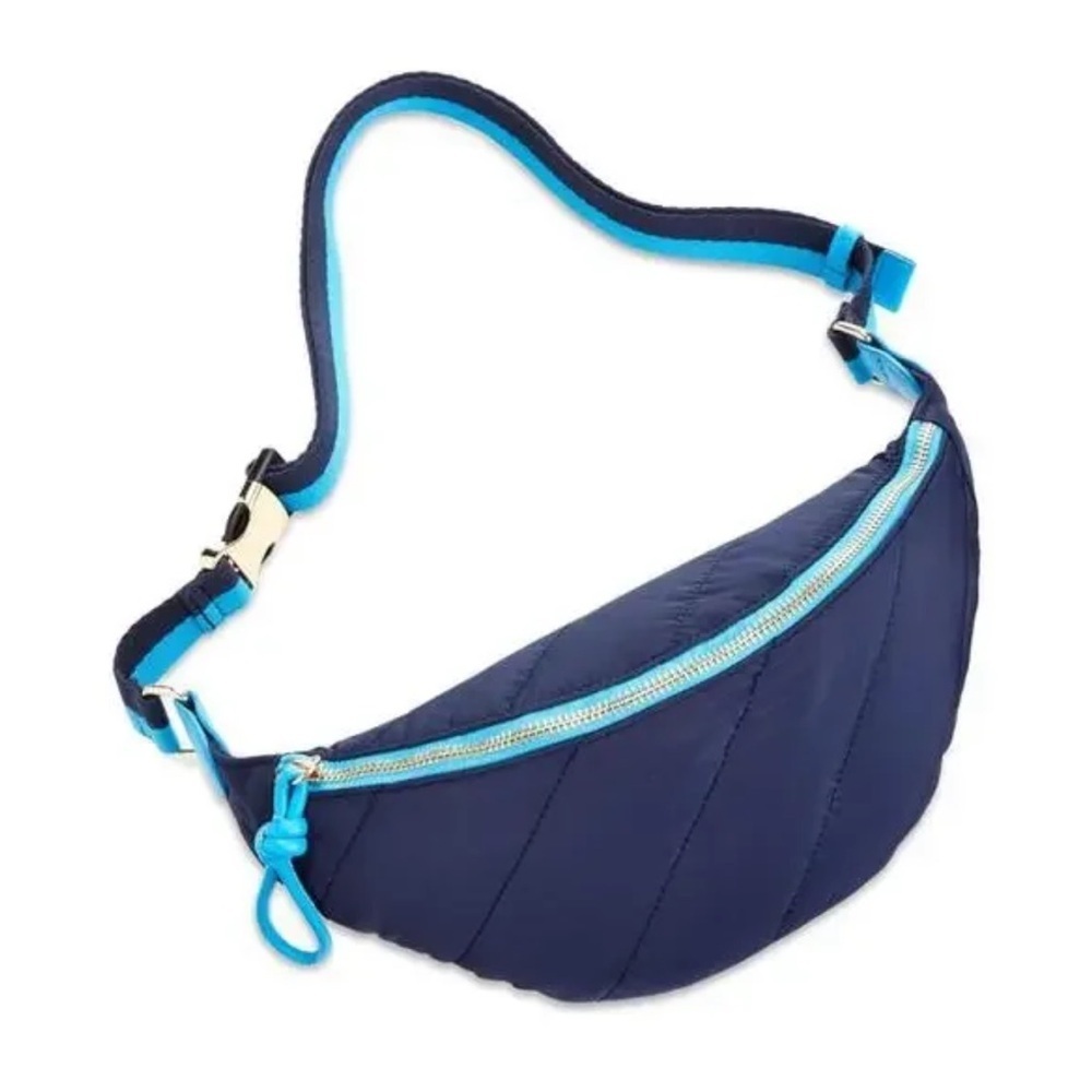 NEW WOMEN’S ON 34TH Blue Nylon Notte Crossbody Sling Bag Created for Macy's